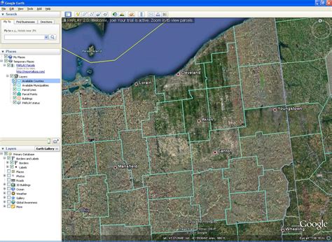 google maps with property lines.